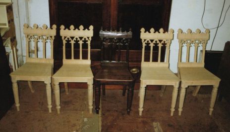 Replica Oak Georgian Hall Chairs
